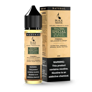 BLACK NOTE 60ML -  SPECIAL MENTHOL BLEND